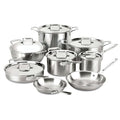 14 Piece 5-Ply Brushed Stainless Steel Cookware Set H5983