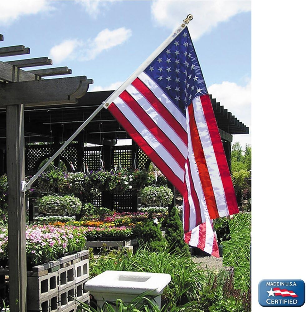 3x5 ft Nylon American Flag with Sewn Stripes and Embroidered Stars E64710