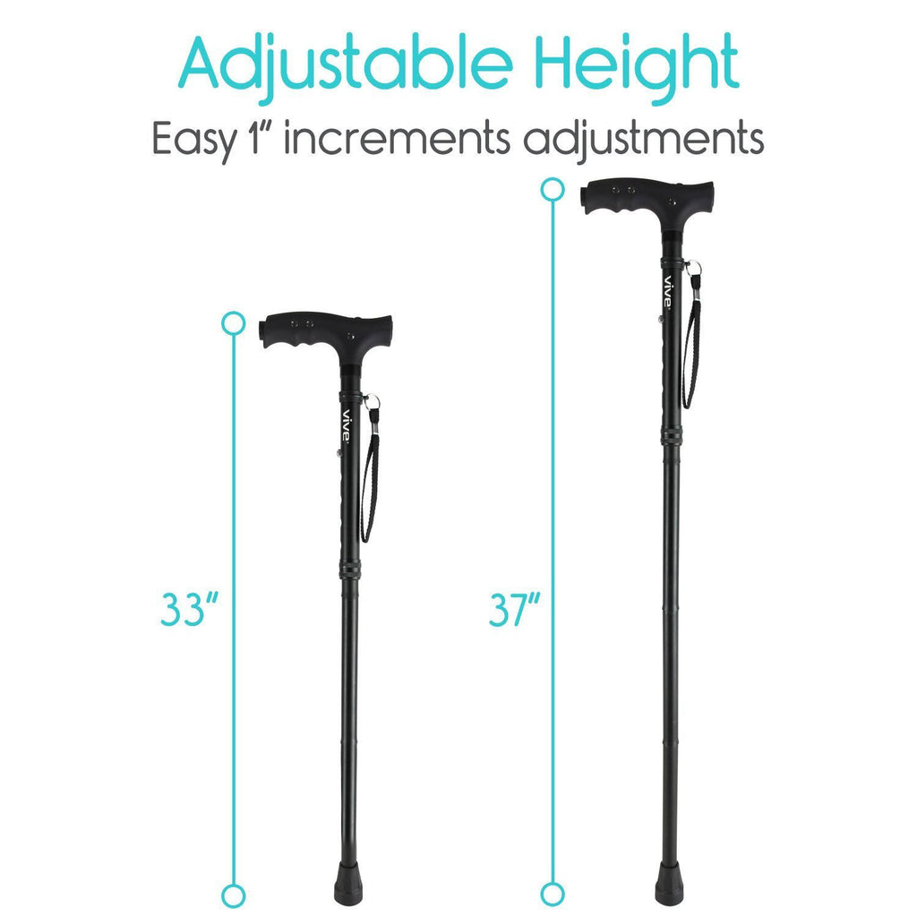 Adjustable LED Folding Cane G730637