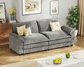 Light Grey L Shaped Chenille Sectional Sofa V1448