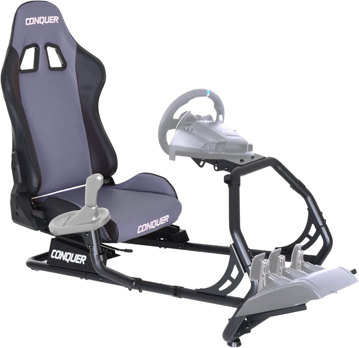 Reclinable Racing Simulator Cockpit with Gear Shifter Mount Y28607