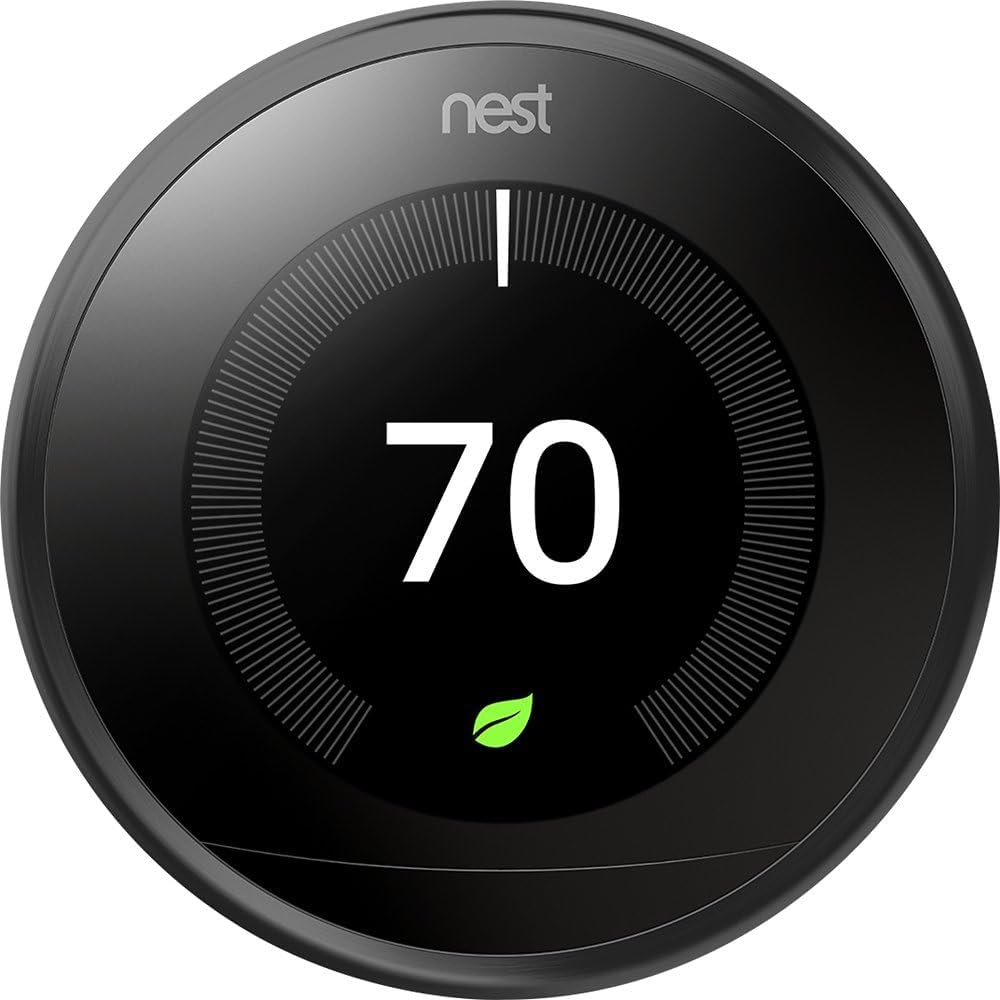 Black Learning Thermostat U197