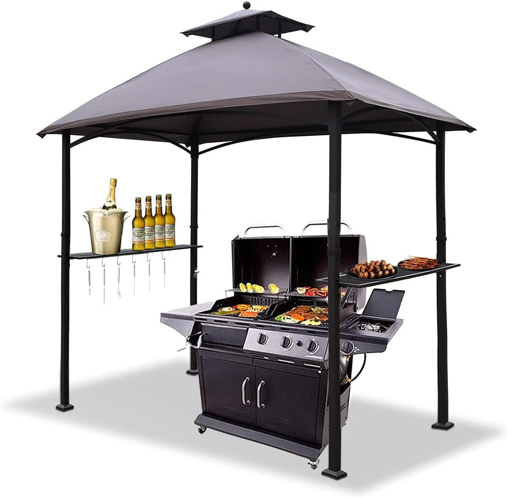 8'x5' Grill Gazebo BBQ Patio Shelter Canopy N45171