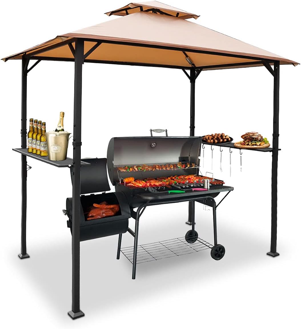 8'x5' Grill Gazebo BBQ Patio Shelter Canopy N45171