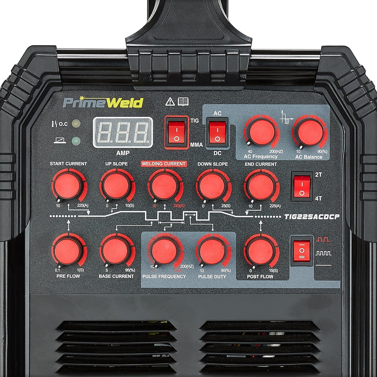 225 Amp AC DC Tig/Stick Welder with Pulse Torch U9977