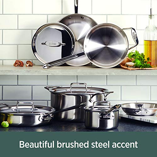 14 Piece 5-Ply Brushed Stainless Steel Cookware Set H5983