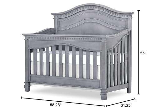 Antique Brown 5 in 1 Convertible Crib W546678