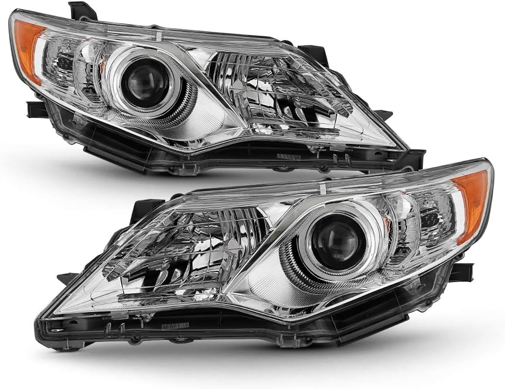 Chrome Housing Projector Headlights Assembly Replacement Left+Right J266