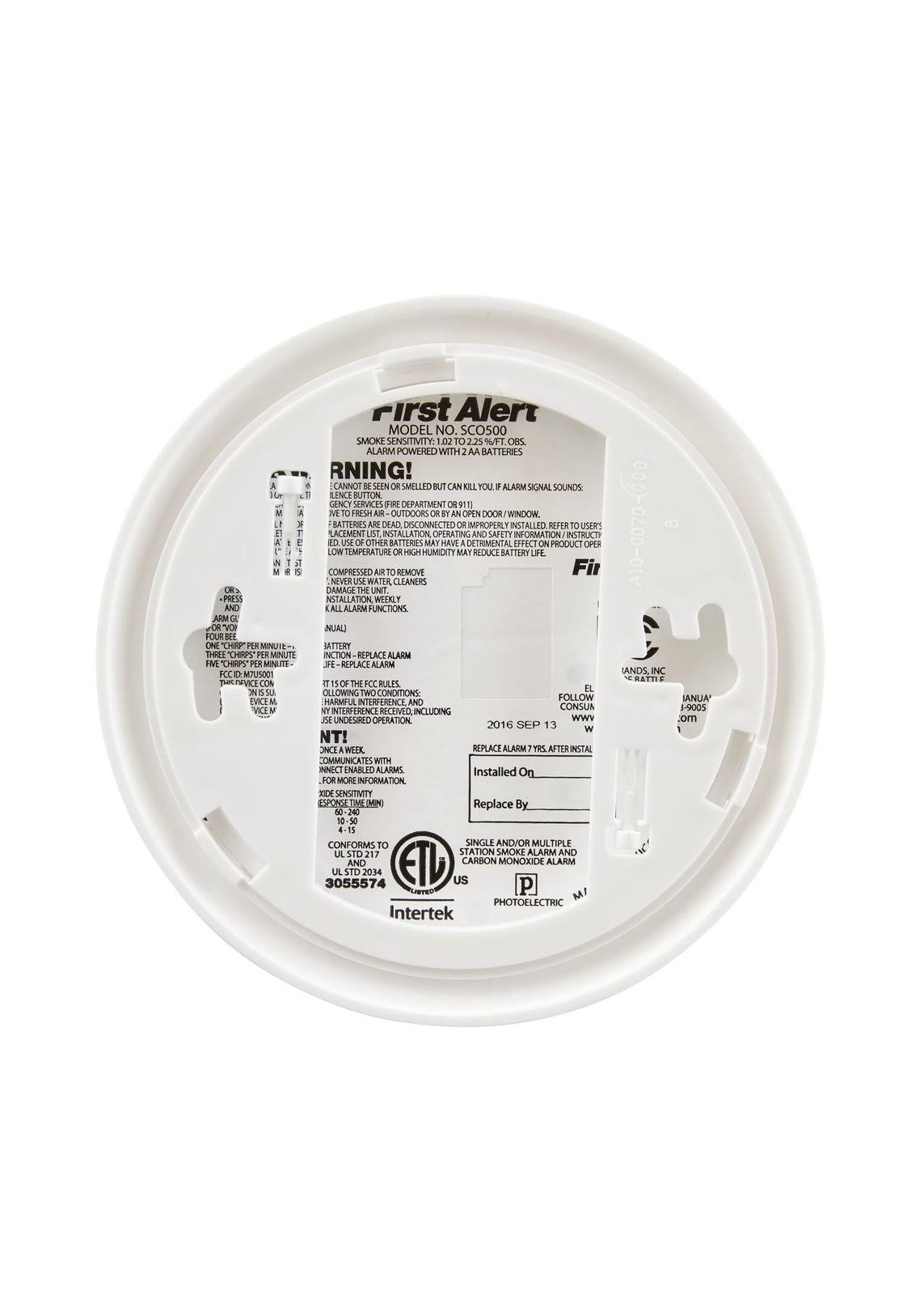 Wireless Interconnected Photoelectric Smoke and Carbon Monoxide Combo W61099