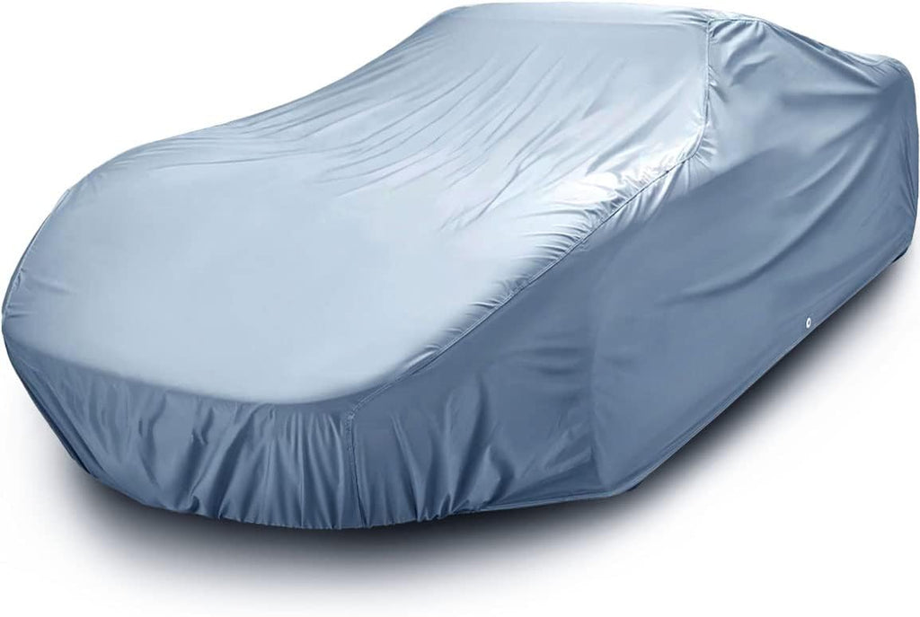 Premium Full Car Cover Waterproof All Weather Resistant Custom Outdoor Indoor Sun Snow Storm Protection Form-Fit Padded Cover with Straps E7015