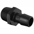 3/4-14 NPT to 5/8 Barbed Adapter, Glass Filled Black Nylon E829