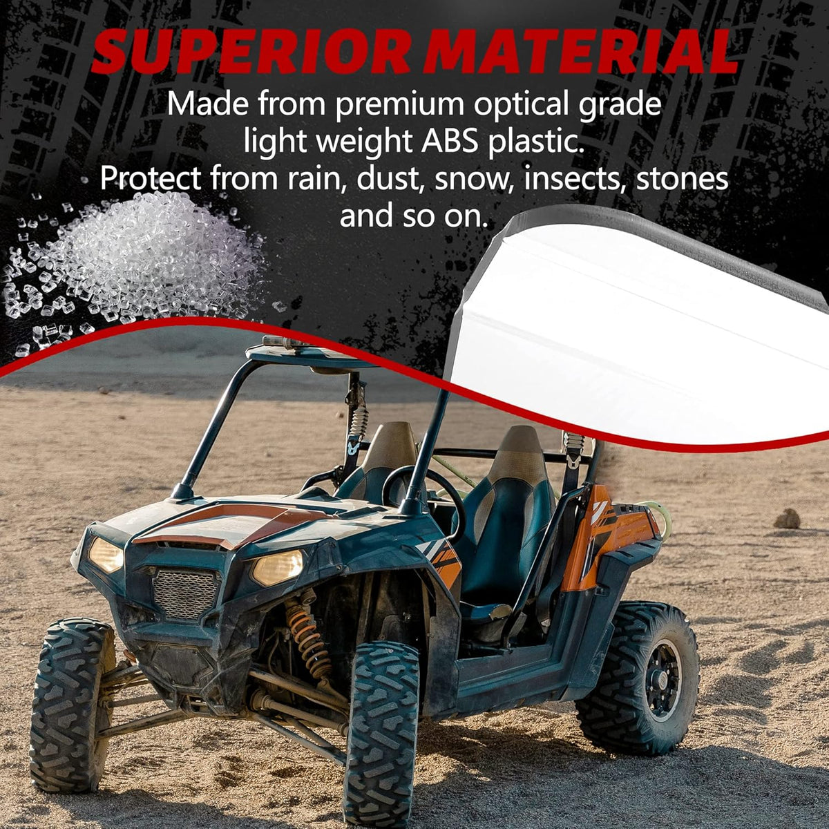 Clear Vented Windshield for Honda Pioneer 1000 G717507