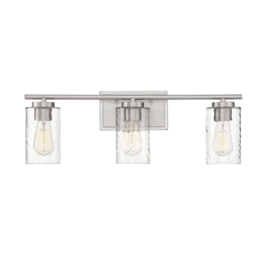 3 Light Brushed Nickel Bath A4617
