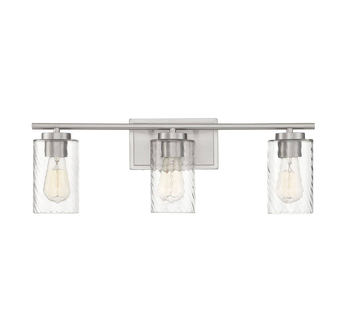 3 Light Brushed Nickel Bath A4617