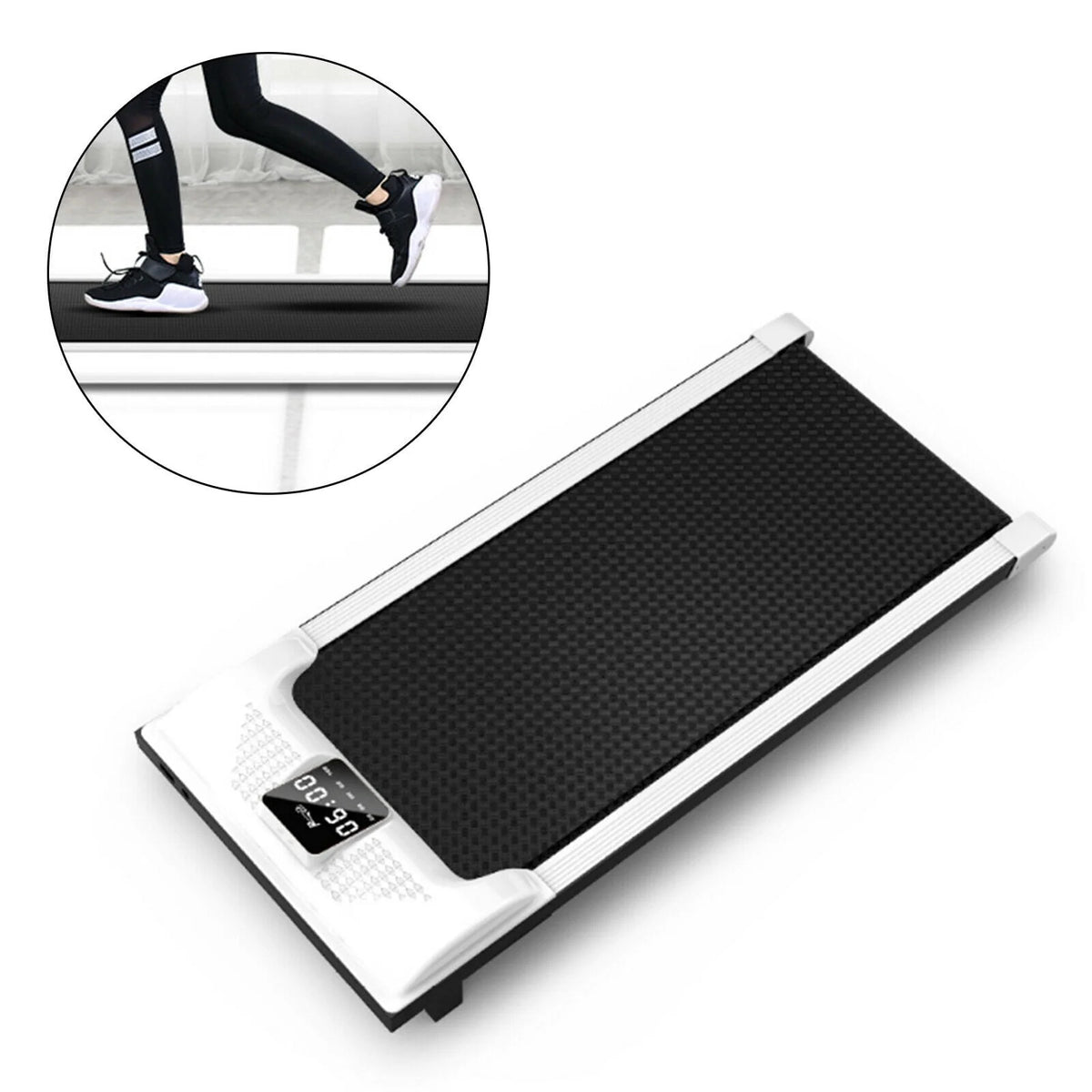 Portable Electric Treadmill Walking Pad with LCD Display H60269