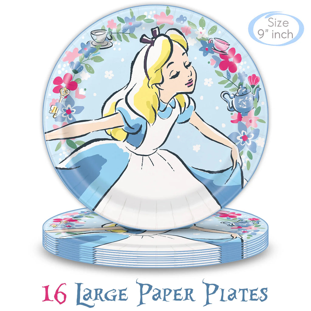 Large Paper Plates, Dessert Plates, Napkins & Table cover Birthday Tableware Set E192827