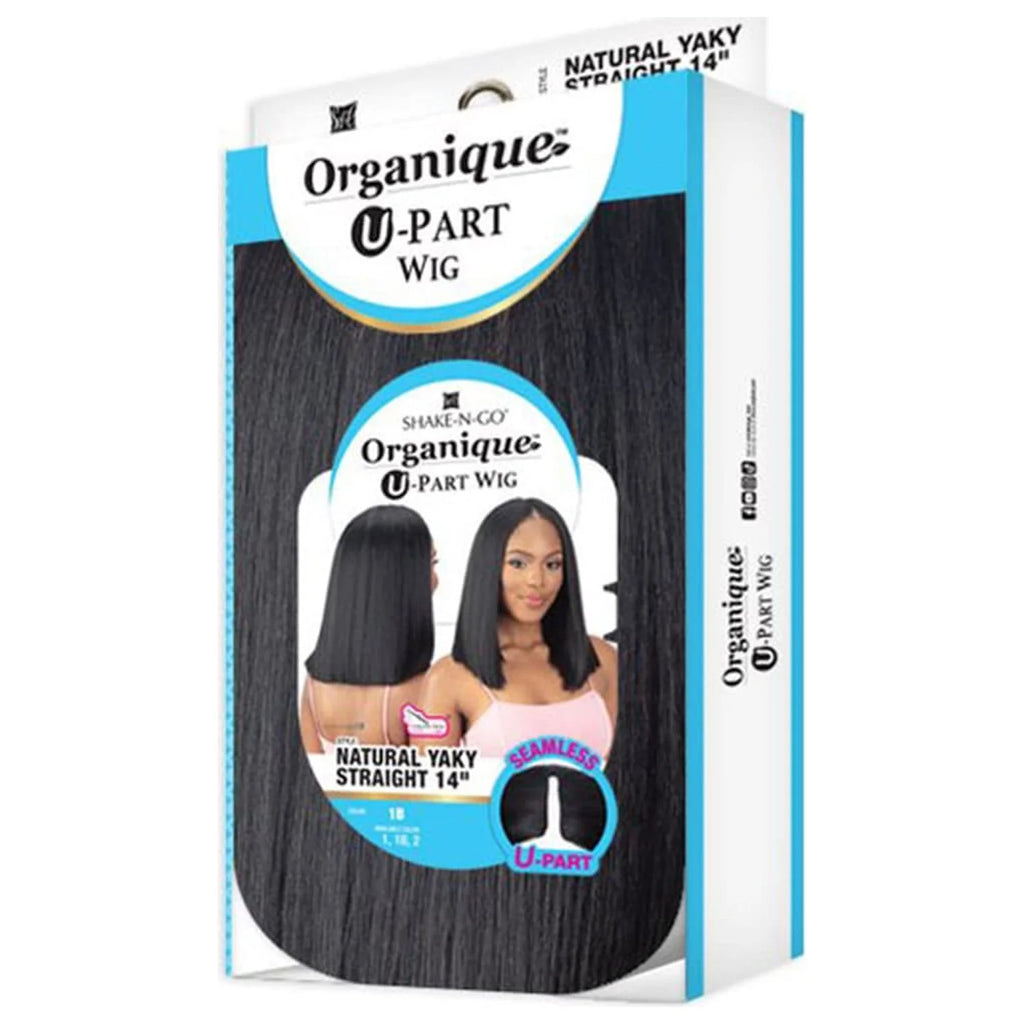U Part Wig Natural Yaky Straight 14" B720