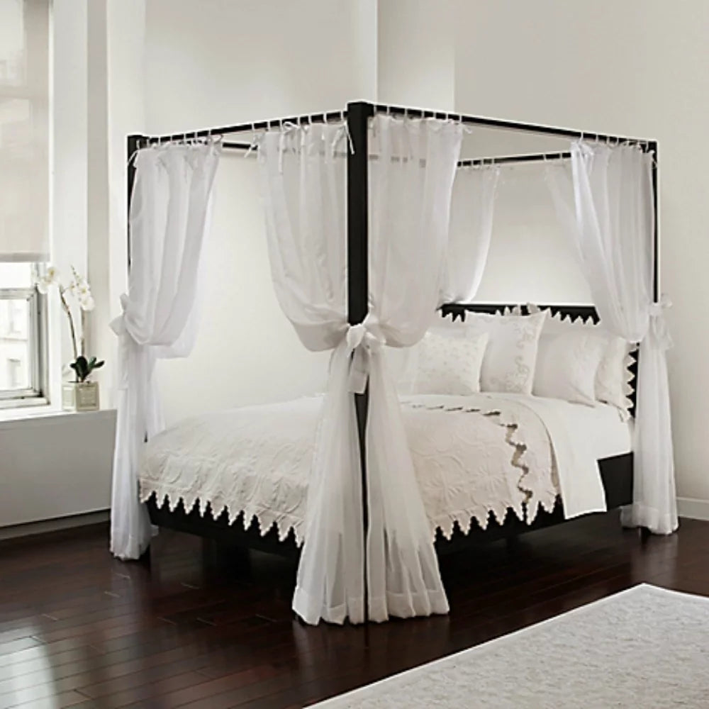 White Four-Poster Bed Canopy, 8 Count V3007
