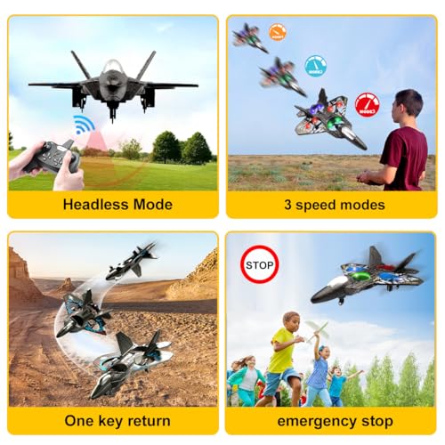 RC Plane Drone Helicopter Quadcopter RTF 2.4GHz Remote Control Airplane Grey A1369