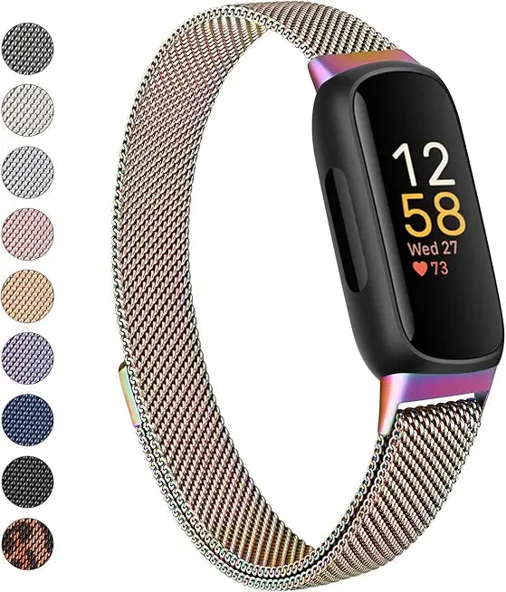 Metal Mesh Loop Adjustable Magnetic Wristband Straps P9019