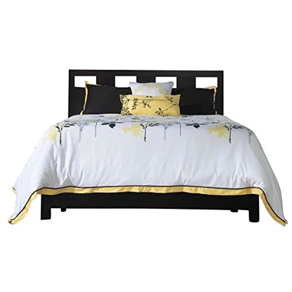 Espresso Solid Wood Platform Storage Bed I371019