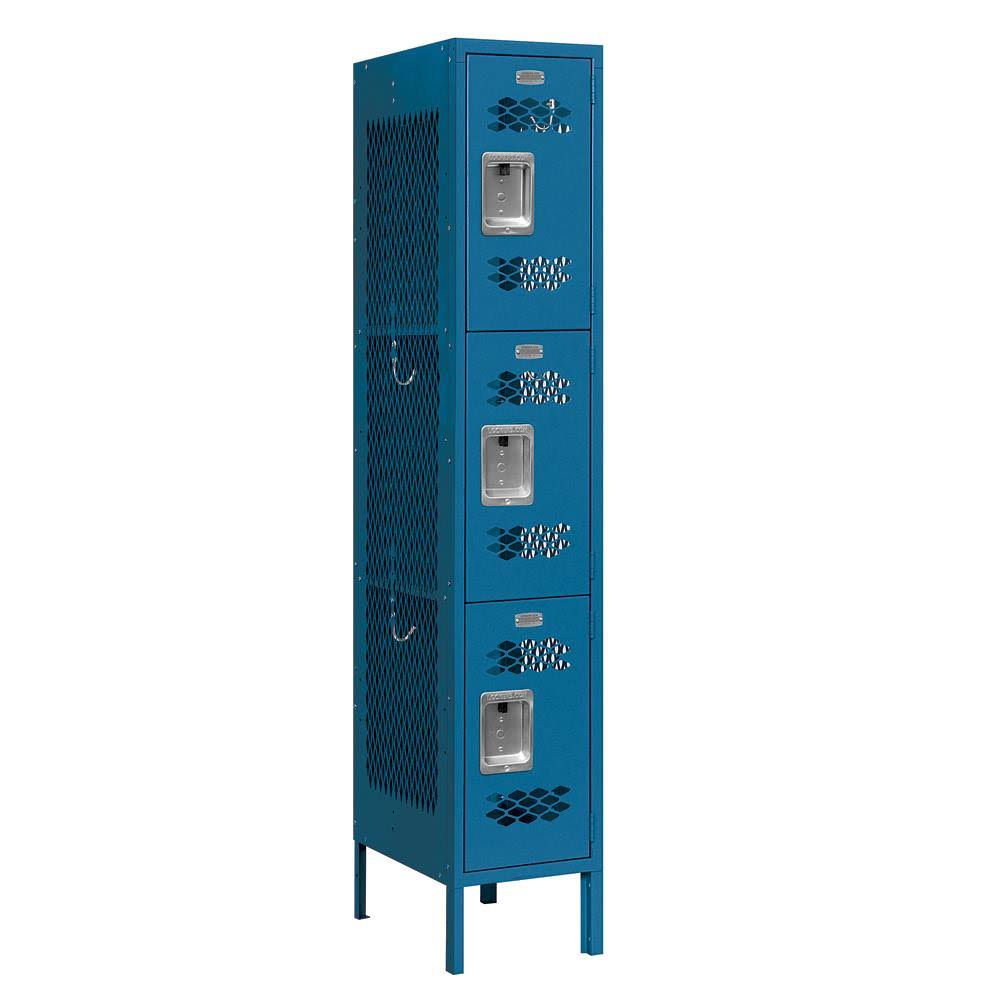 Triple Tier Vented Metal Locker I1389