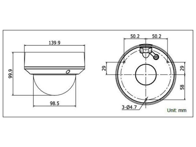 Dome Camera 2048x1536 PoE IR IP CCTV Camera R229749