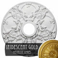 18 inchod x 3 1/2 inchid x 1 3/8 inchp Norwich Ceiling Medallion Hand-Painted Iridescent Gold I276