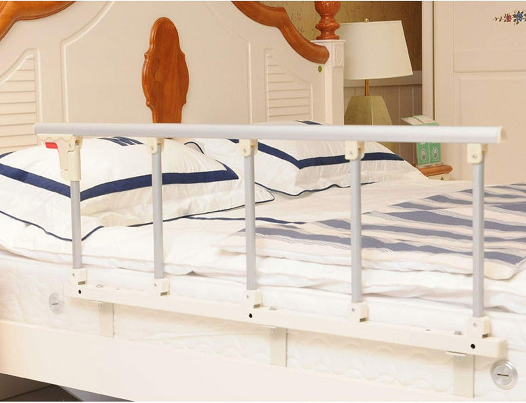 Silver Foldable Bed Safety Rail for Elderly Adults L320