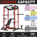 1200LBS Capacity Power Rack with LAT Pulldown System P161986