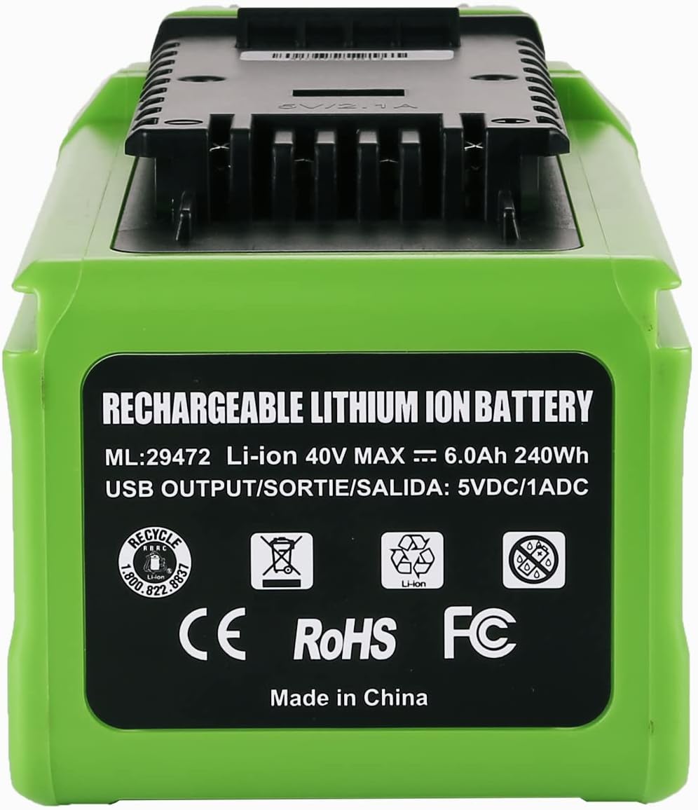 40V 6000mAh Replacement Battery Pack of 2 W931786
