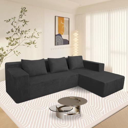 60" Memory Foam Fold Sofa Bed with 2 Pillows Dark Gray K5696