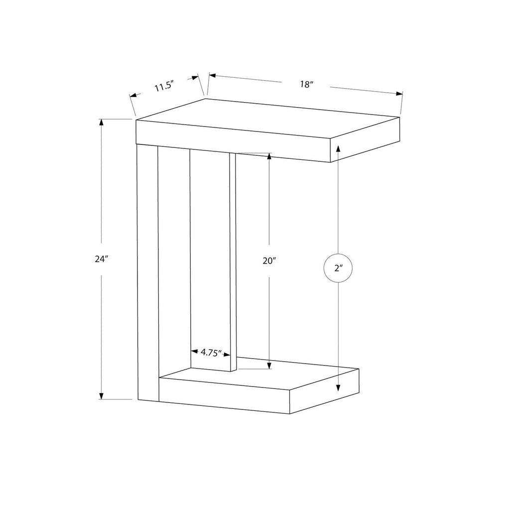 Brown Wood Accent Table O843603