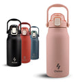 44 oz Insulated Stainless Steel Water Bottle with Straw C1393
