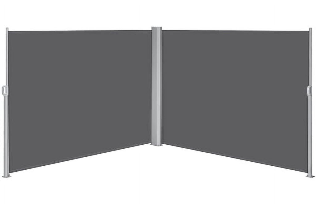 19.7'L x 6' H Dark Gray Retractable Screen Awning M12177