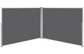 19.7'L x 6' H Dark Gray Retractable Screen Awning M12177