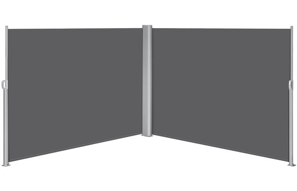 19.7'L x 6' H Dark Gray Retractable Screen Awning M12177