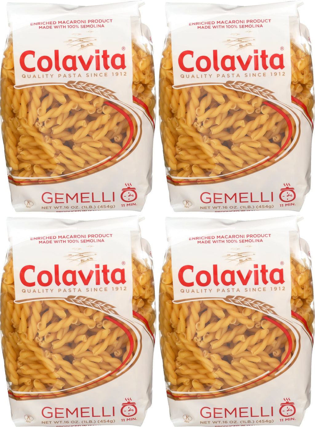 Gemelli Pasta 16 oz (Pack of 4) T763