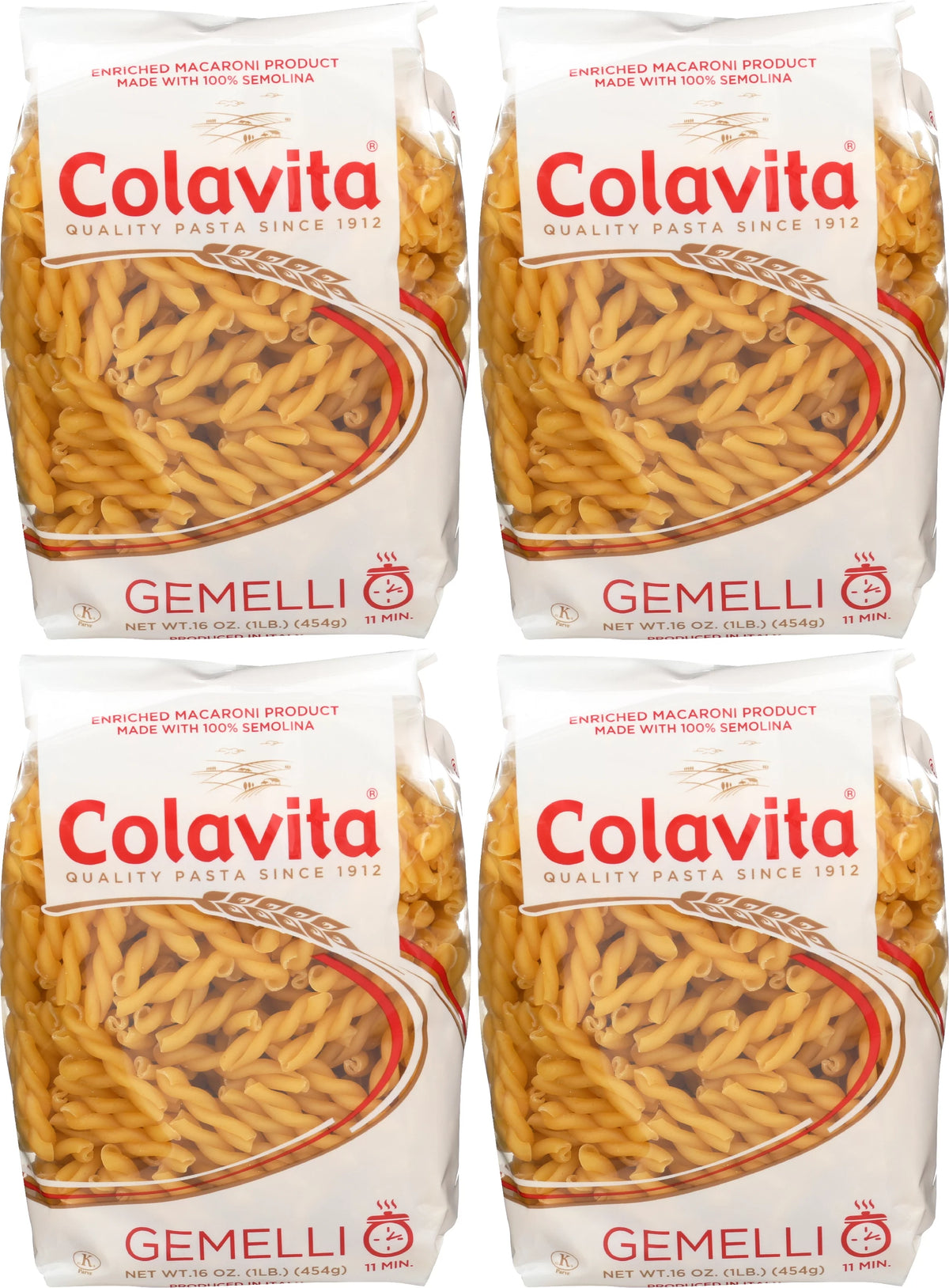 Gemelli Pasta 16 oz (Pack of 4) T763