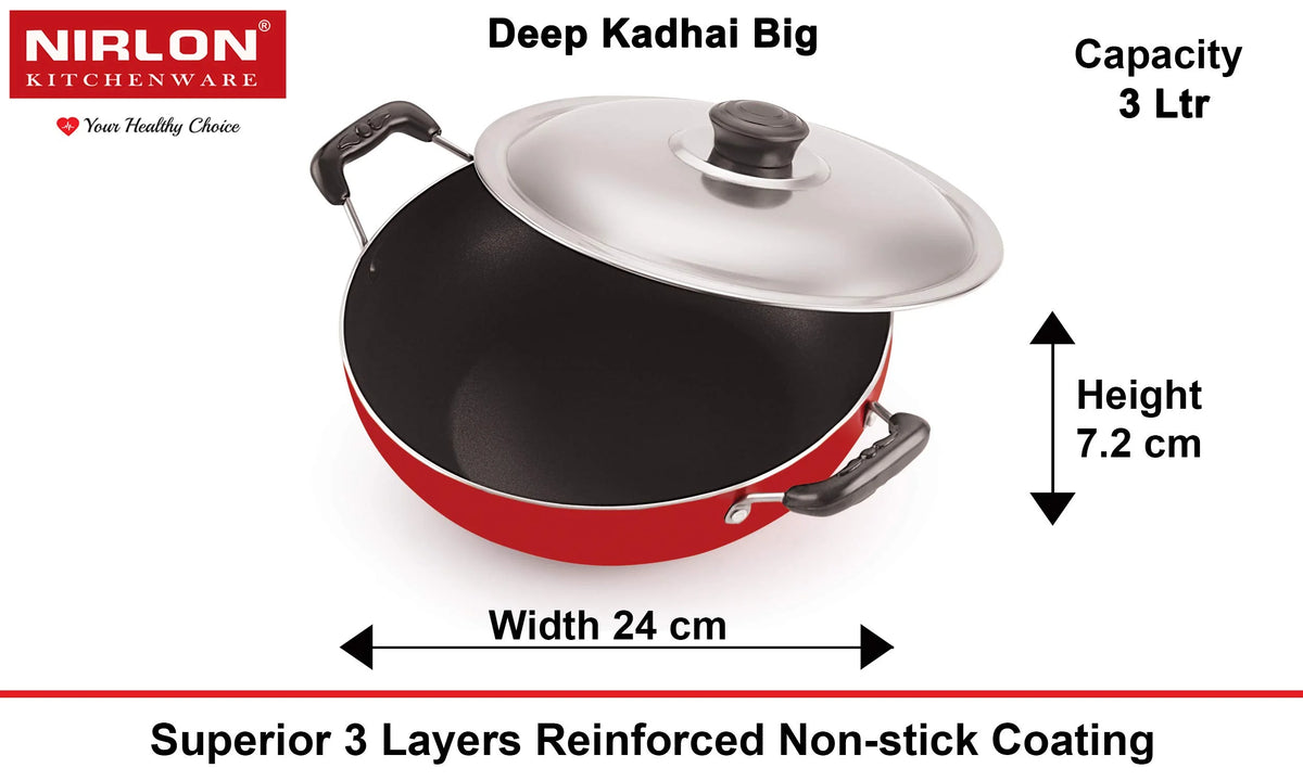 Aluminium Non Stick Cookware Set Of 4Pcs X242797