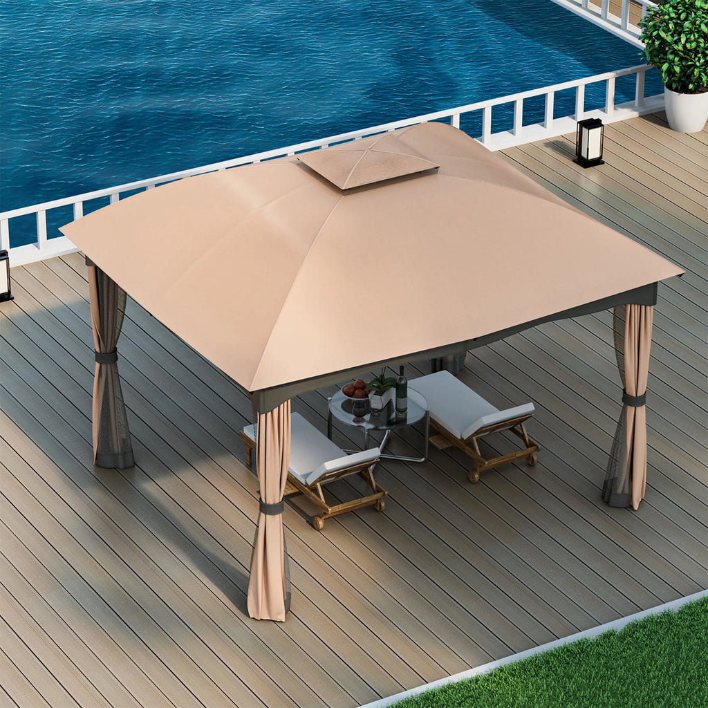 12' x 10' Heavy Duty Steel Gazebo O42761