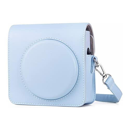 Glacier Blue Instant Camera Bundle with Square Film Twin Pack and Camera Case W4855