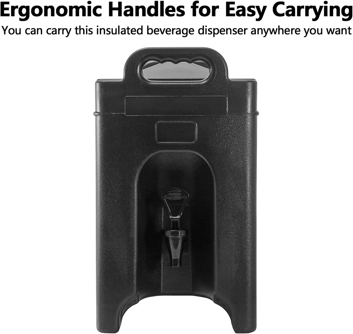 Black Double-Walled Plastic Beverage Dispenser 2Pcs T651