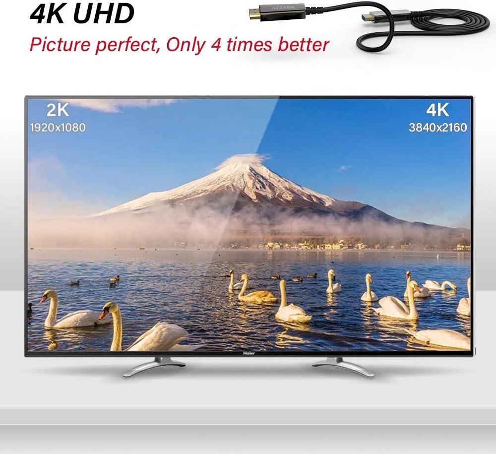 Fiber Optic HDMI Cable 30ft Z667
