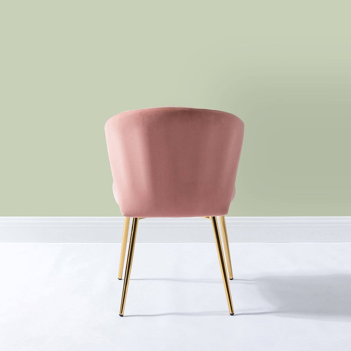 Teal Blue Side Chair with Gold Legs M6871