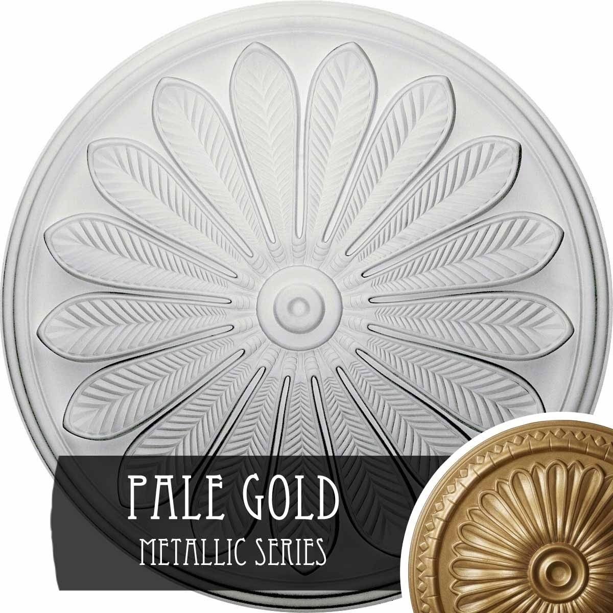 Pale Gold Hand-Painted Ceiling Medallion E14996
