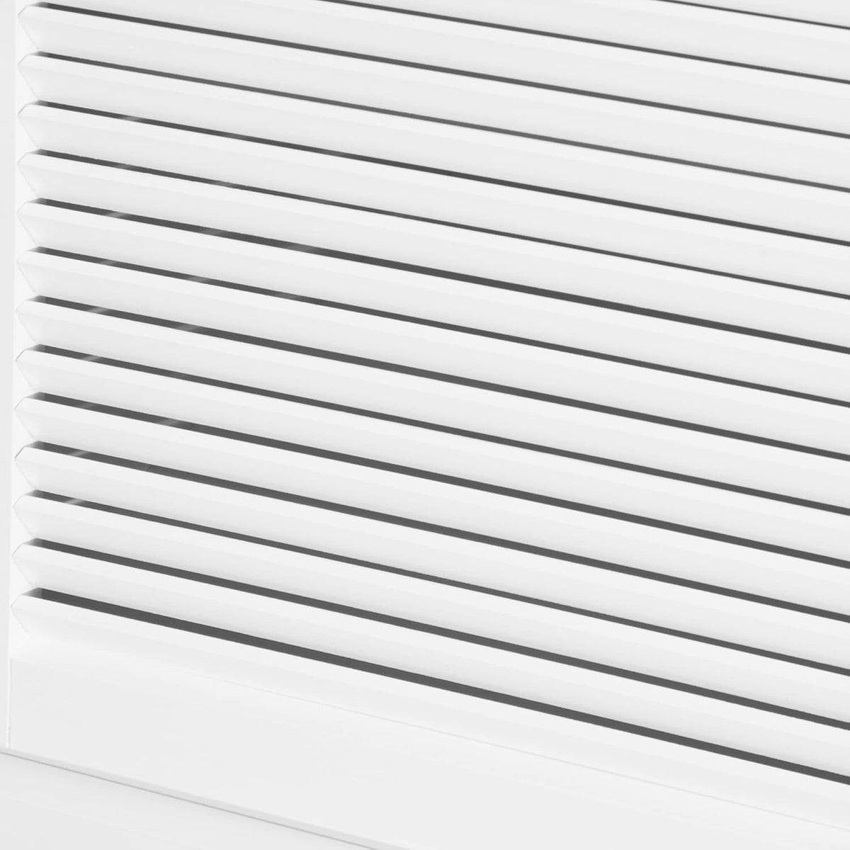 White Storage Cabinet with Drawers and Louvered Doors C7700