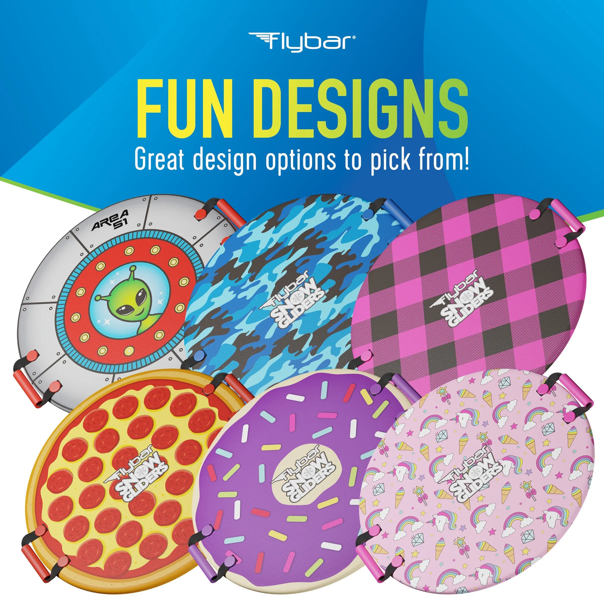 Camo Foam Saucer Disc Snow Sled for Kids G892