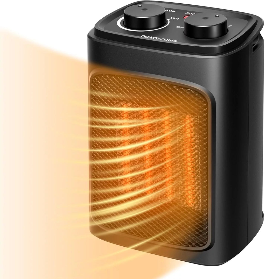 1500W Portable PTC Electric Heater with Adjustable Thermostat N6979