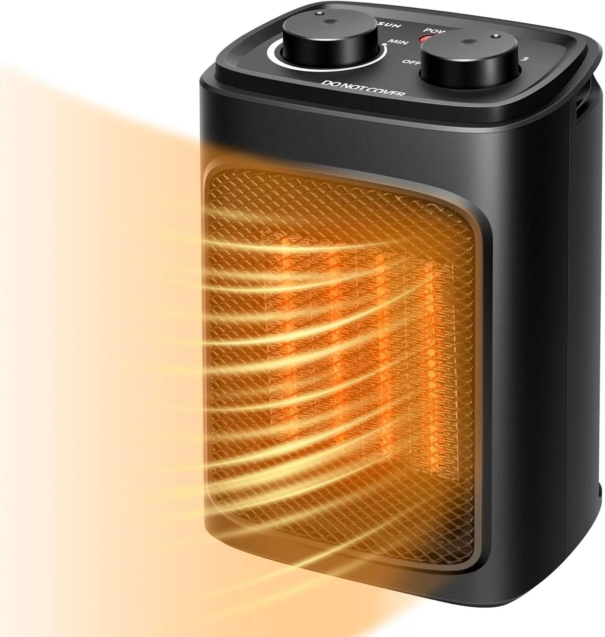 1500W Portable PTC Electric Heater with Adjustable Thermostat N6979